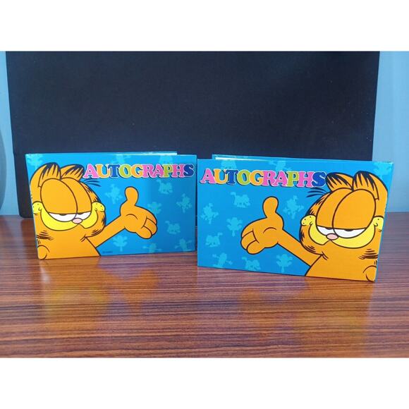 Vintage GARFIELD autograph book AUTOGRAPHS Orange Cat Signature Lot Of 2 Books - Picture 2 of 10